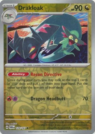 Drakloak - 129/167 Twilight Masquerade - Reverse Holo